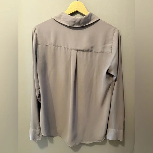 Express Portofino Button Down Shirt in Grey - Picture 2 of 2